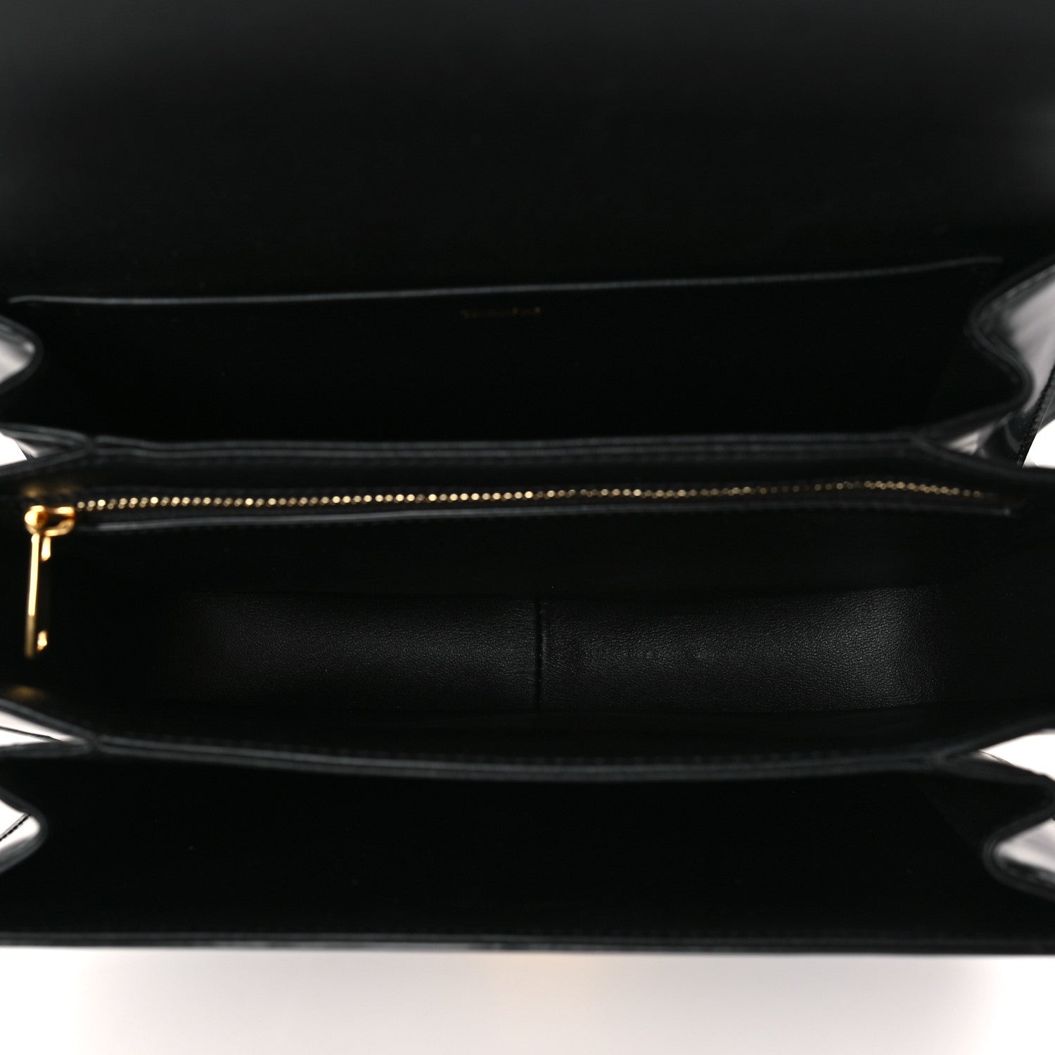 Celine Shiny Calfskin Medium Triomphe Black 5 of 9
