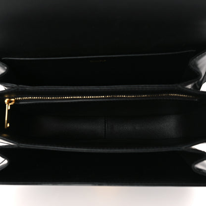 Celine Shiny Calfskin Medium Triomphe Black 5 of 9