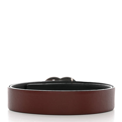 Chanel Calfskin CC Reversible Belt 80 32 Black Burgundy 4 of 10