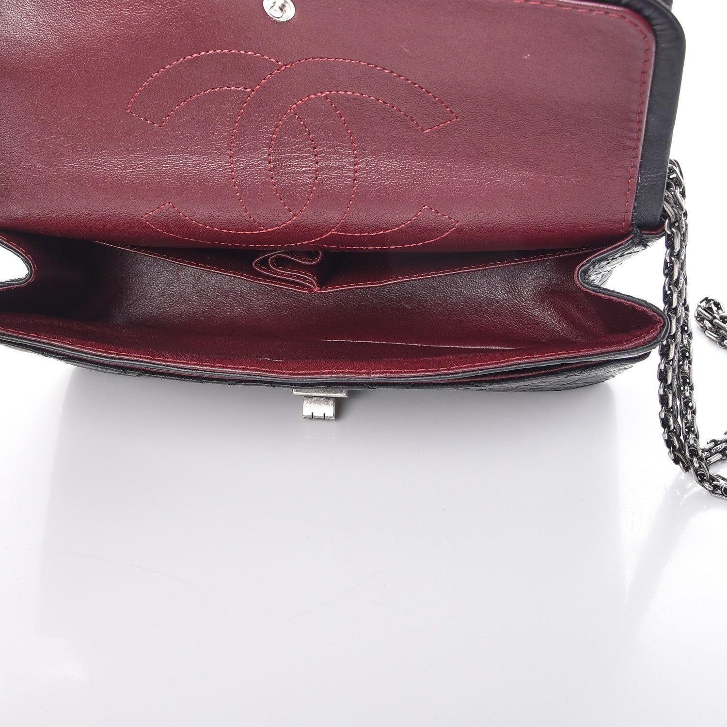 Chanel Aged Calfskin Quilted 2.55 Reissue 225 Flap Black 6 of 13