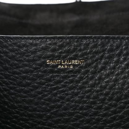 Saint Laurent Grained Calfskin Patti Tote Black 6 of 8