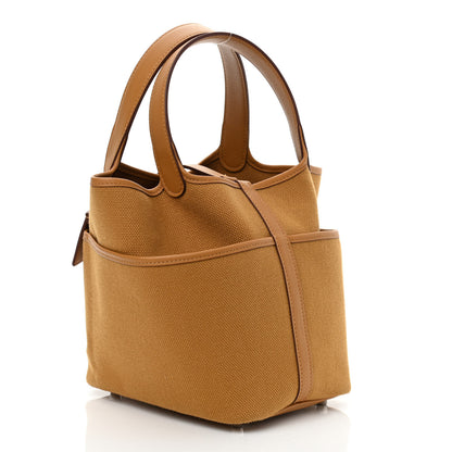 Hermes Toile Goeland Swift Cargo Picotin Lock 18 Sesame 3 of 11