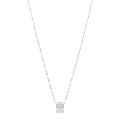 Chopard 18K White Gold Diamond Ice Cube Pendant Necklace 1 of 6