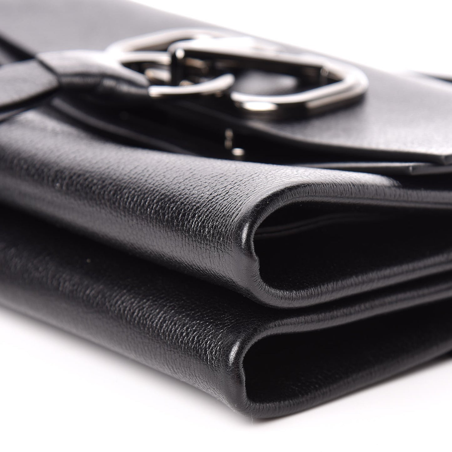 Calfskin Small VRing Crossbody Bag Black