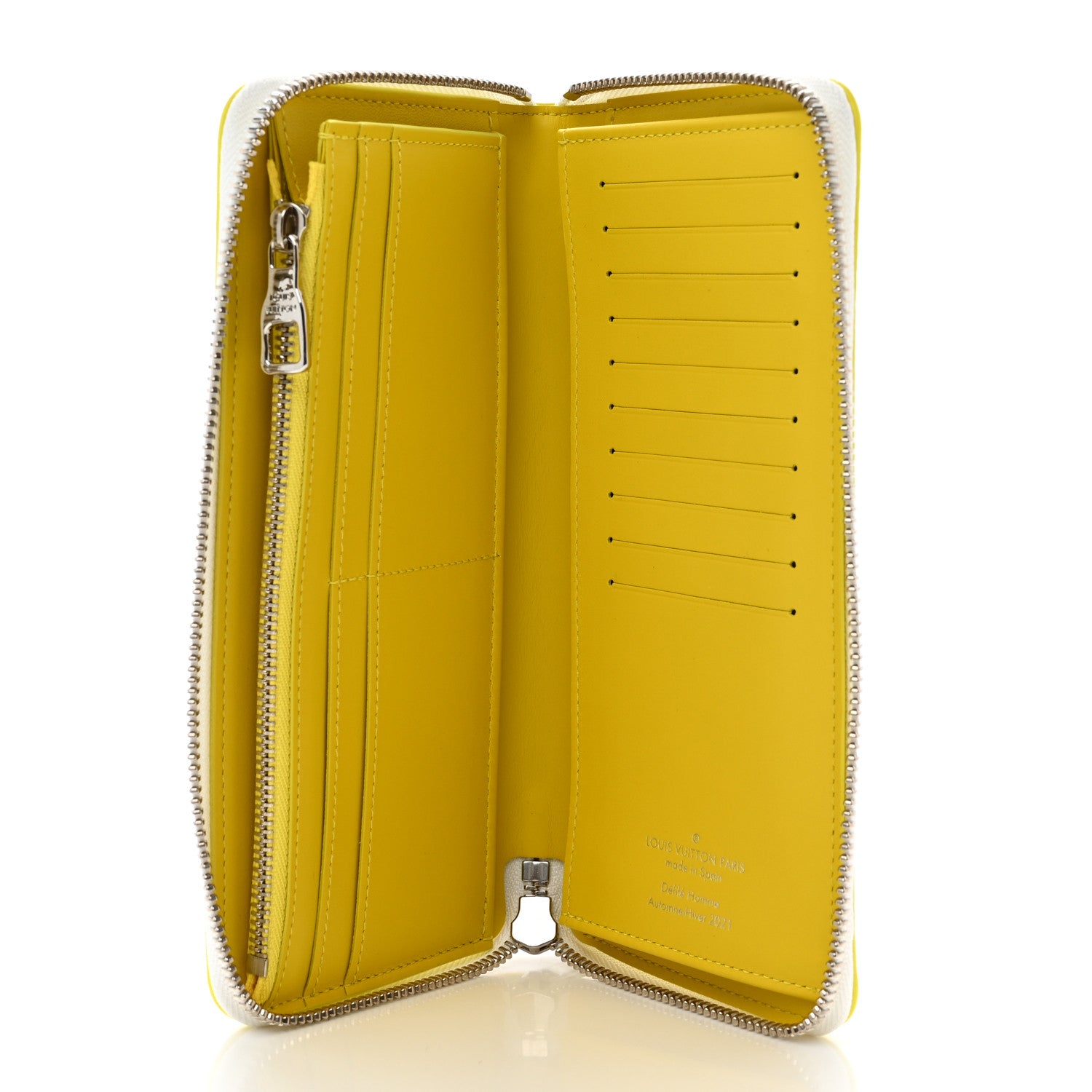 Louis Vuitton Calfskin Everyday LV Vertical Zippy Jaune 5 of 6