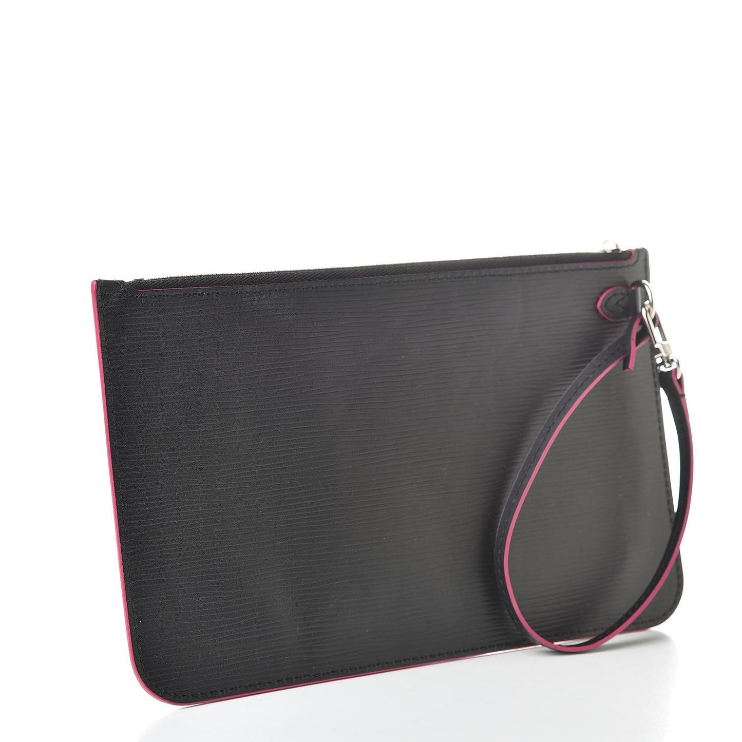 Epi Neverfull Pochette MM GM Black Hot Pink