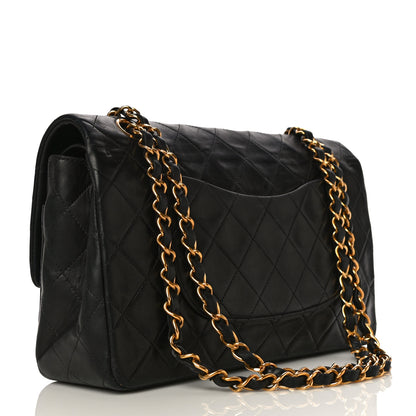 Chanel Lambskin Quilted Medium Double Flap Black 3 of 29