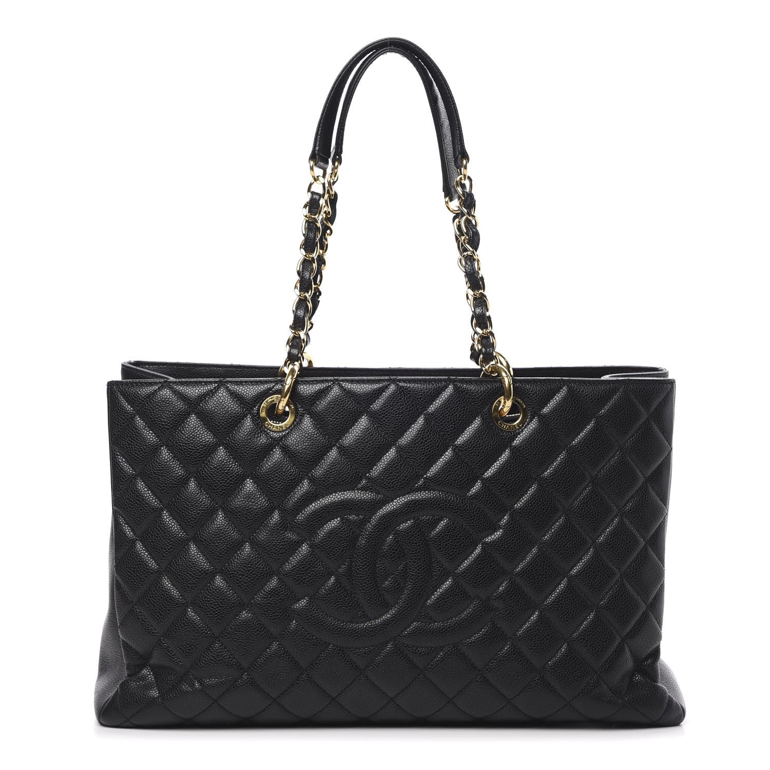 Chanel Caviar Quilted XL Grand Shopping Tote GST Black 1 of 12