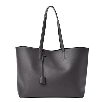 Saint Laurent Calfskin Large Shopping Tote Asphalt 3 of 12