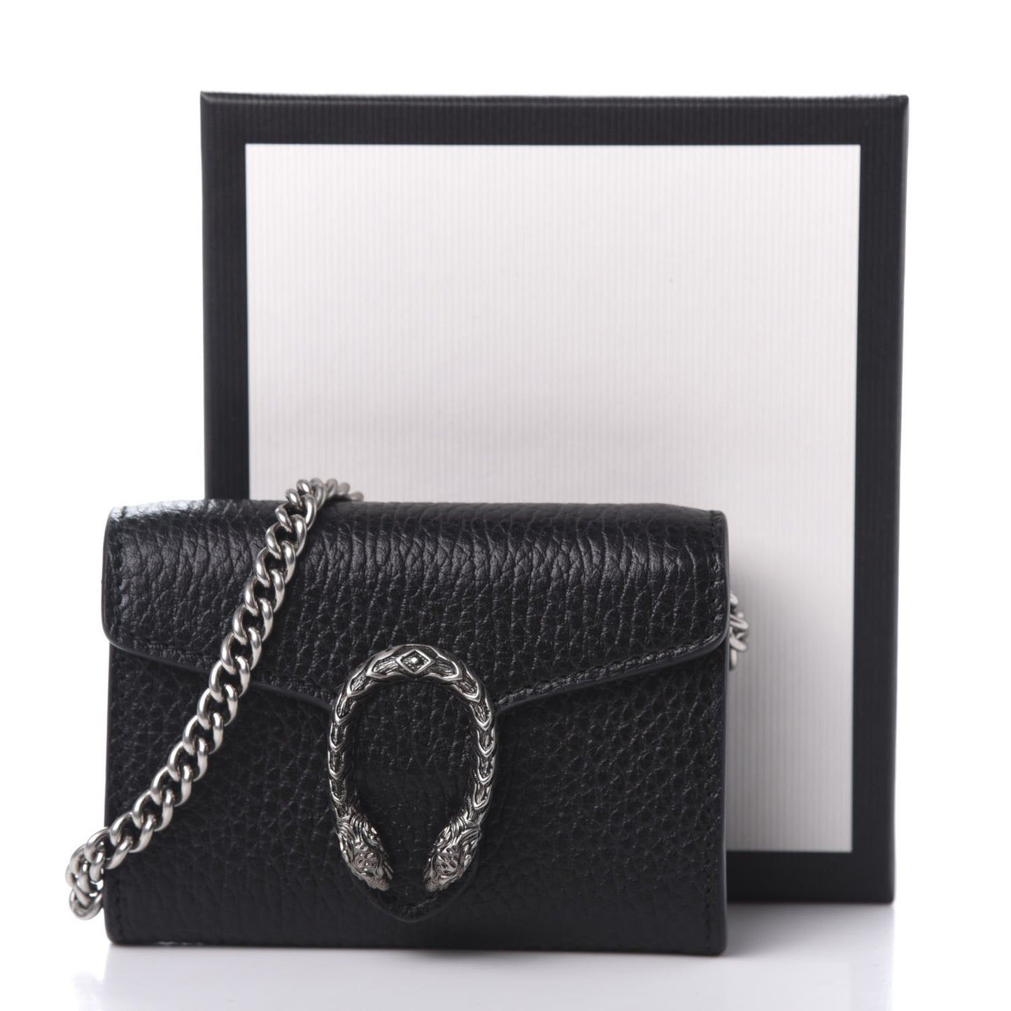 Calfskin Dionysus Coin Purse Black