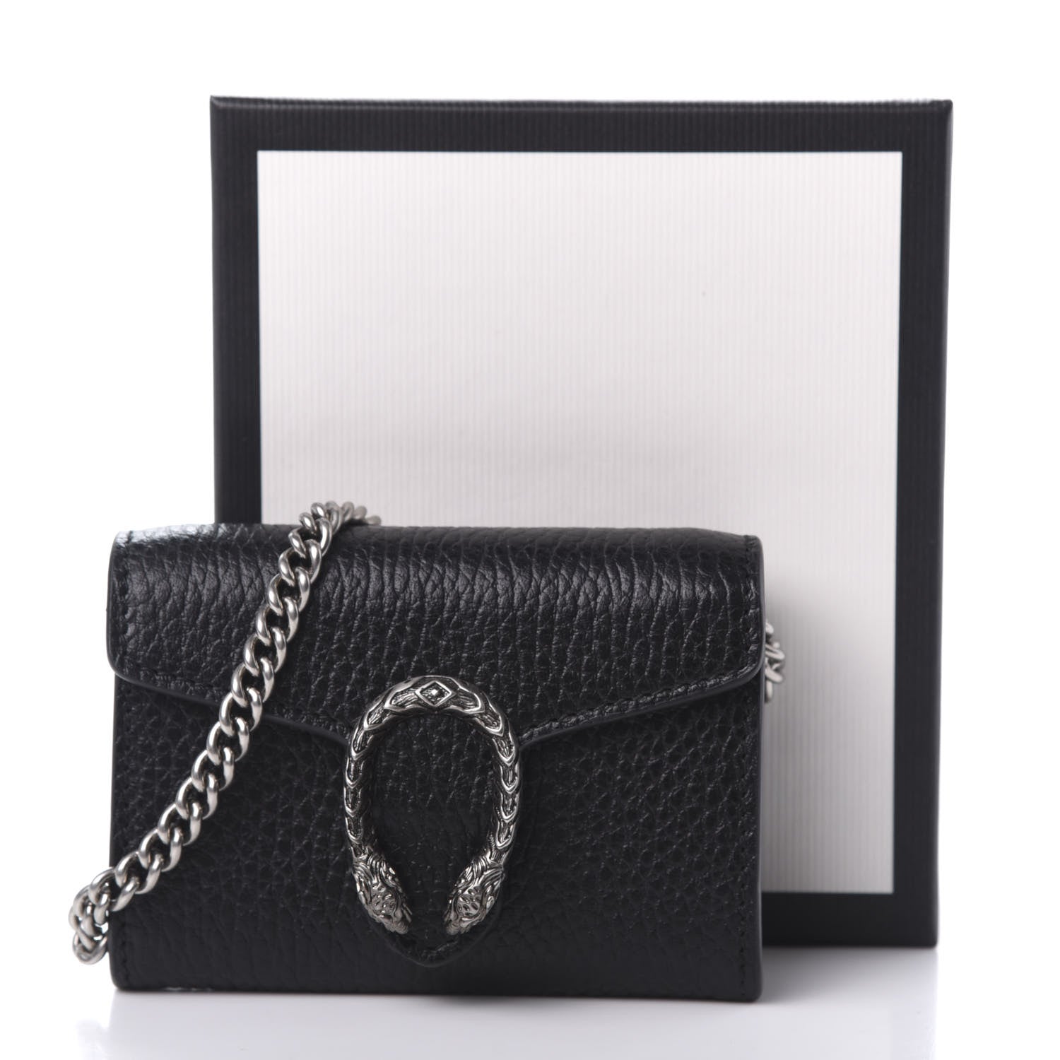 Gucci Calfskin Dionysus Coin Purse Black 10 of 10
