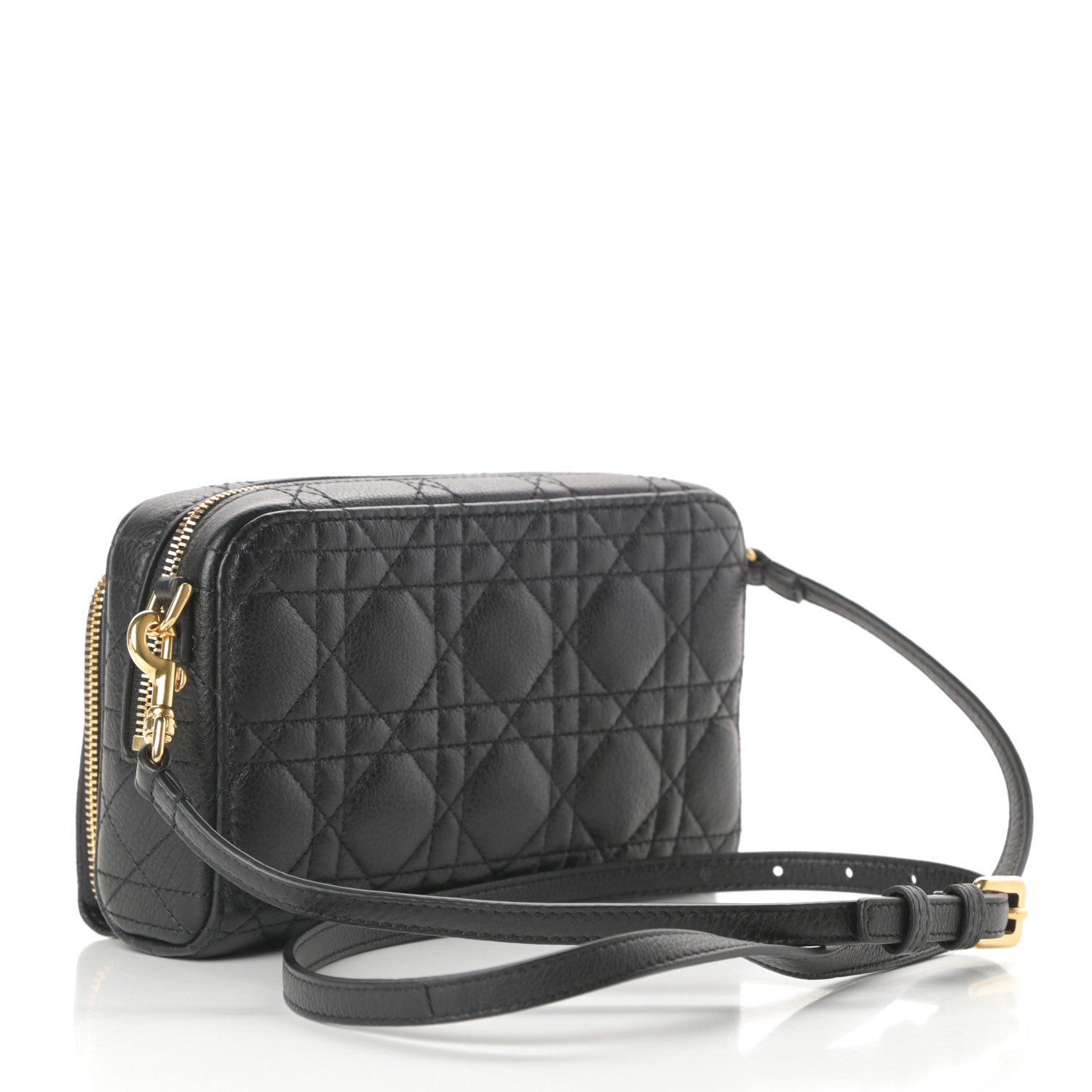 Christian Dior Supple Calfskin Caro Double Pouch Black 4 of 14