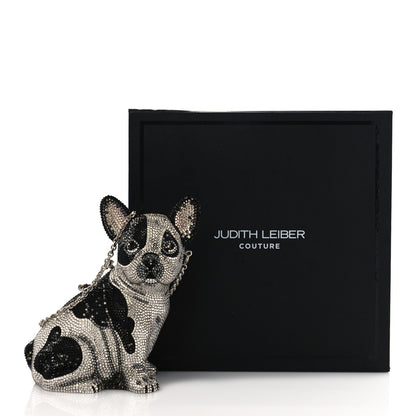 Judith Leiber Crystal French Bulldog Fred Minaudiere Clutch 9 of 9