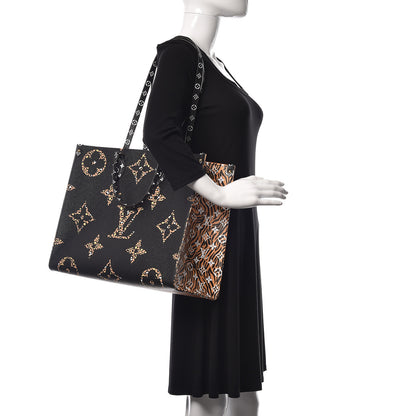 Louis Vuitton Monogram Giant Jungle Onthego GM Black 2 of 9