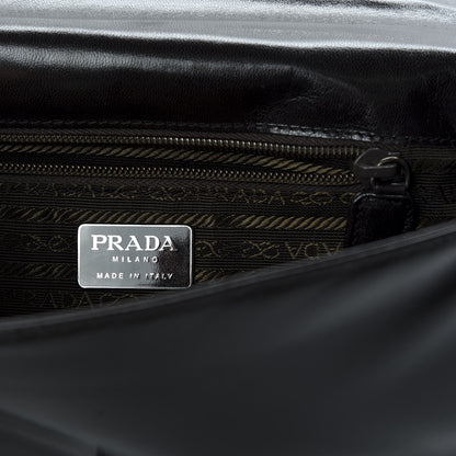 Prada Goatskin Swing Chain Shoulder Bag Ebano 6 of 9