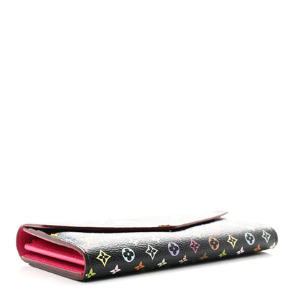Louis Vuitton Monogram Multicolor Sarah Wallet NM Black Grenade 4 of 7