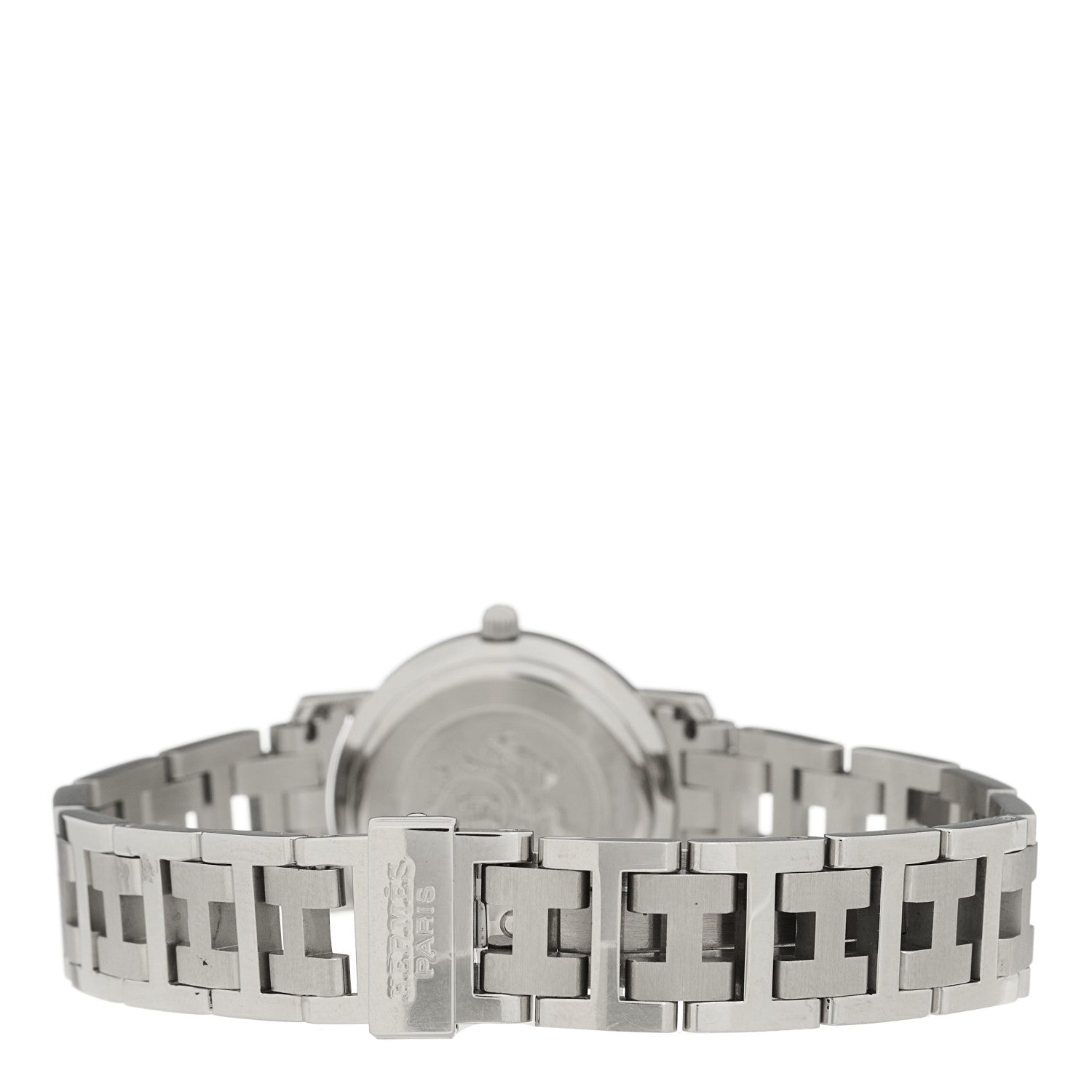Hermes Stainless Steel 24mm Clipper Quartz Watch Pink 3 of 4