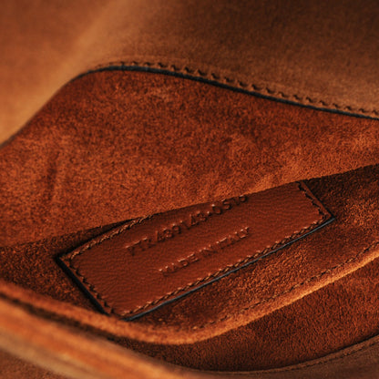 Saint Laurent Suede Y Studs Satchel Light Ochre 7 of 8