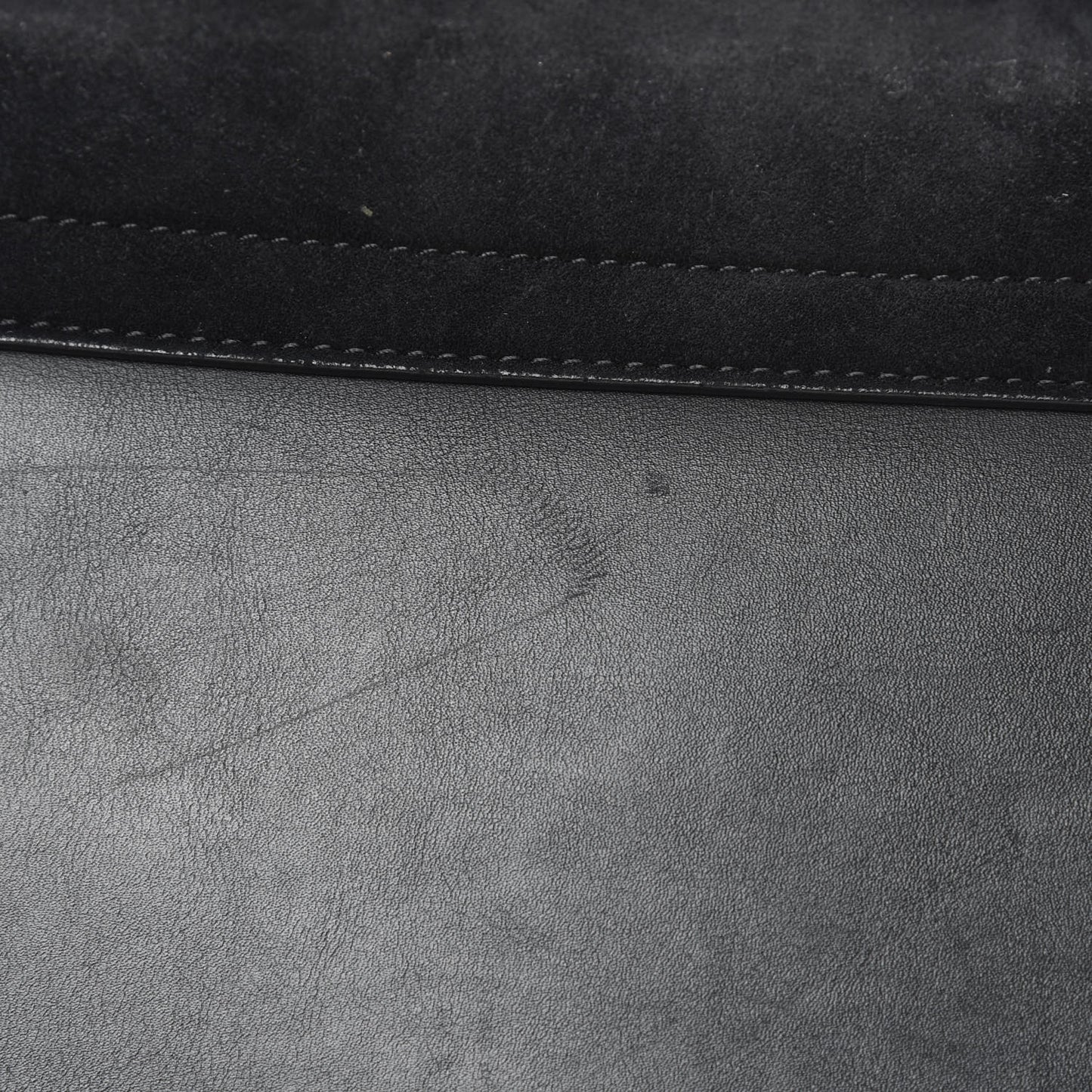Suede Calfskin Medium Faye Shoulder Bag Black