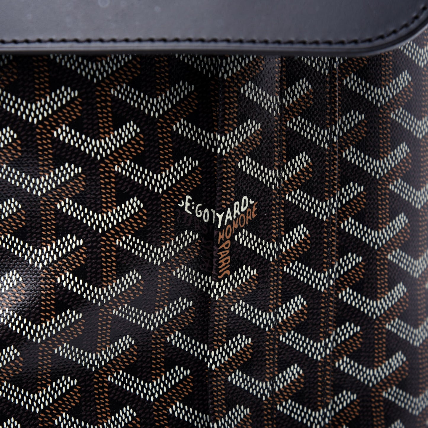 Goyardine Calfskin Alpin MM Backpack Black