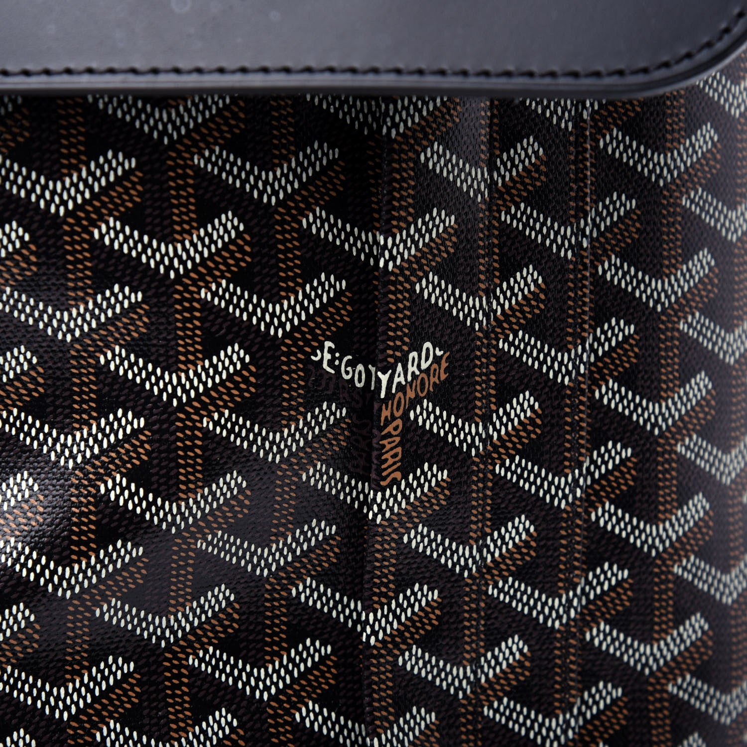 Goyard Goyardine Calfskin Alpin MM Backpack Black 10 of 10