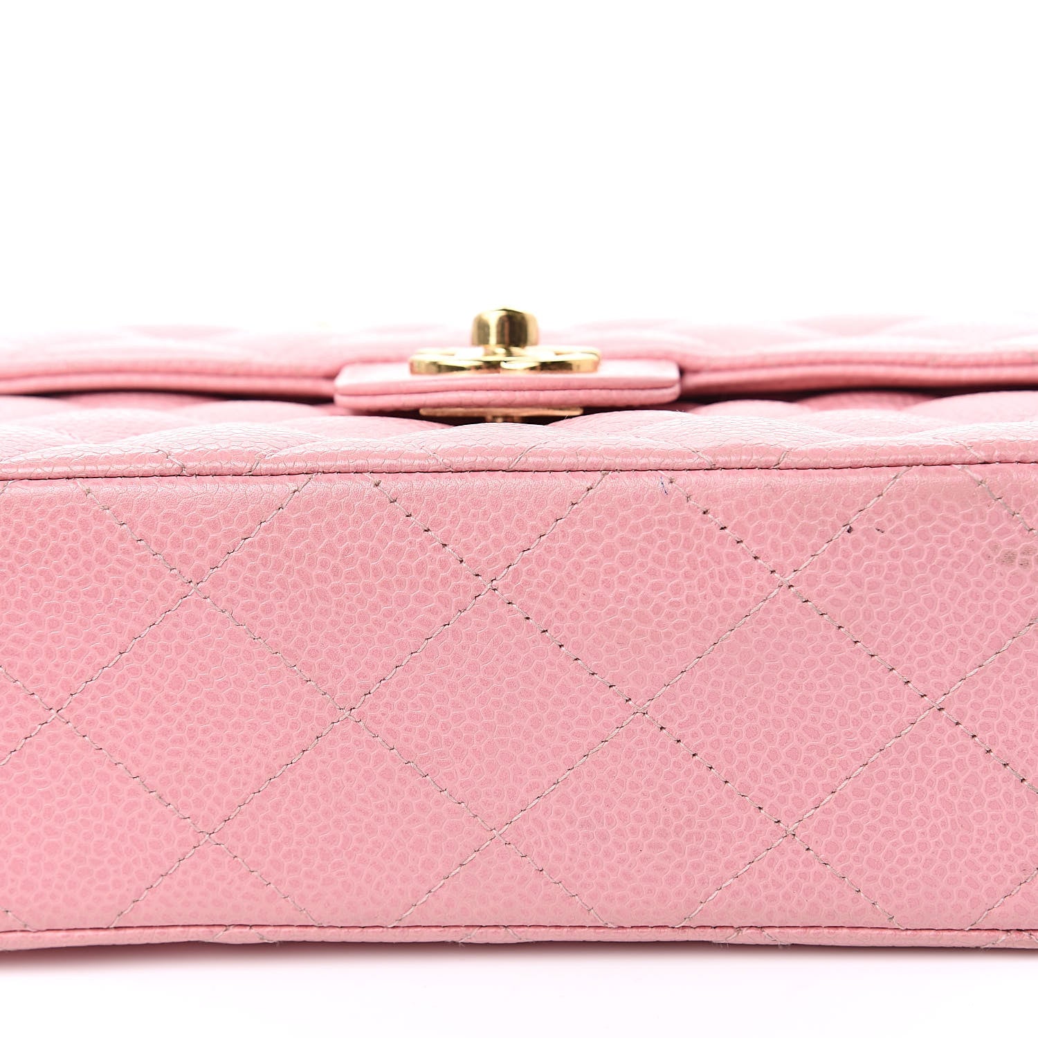 Chanel Caviar Quilted Mini Square Flap Pink 9 of 14
