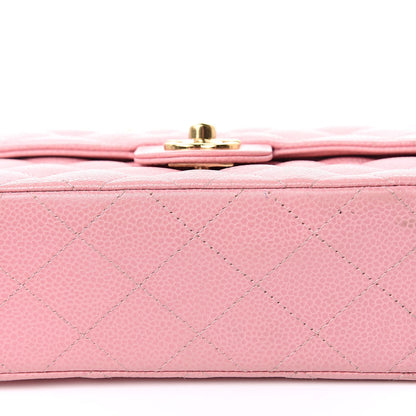 Chanel Caviar Quilted Mini Square Flap Pink 9 of 14