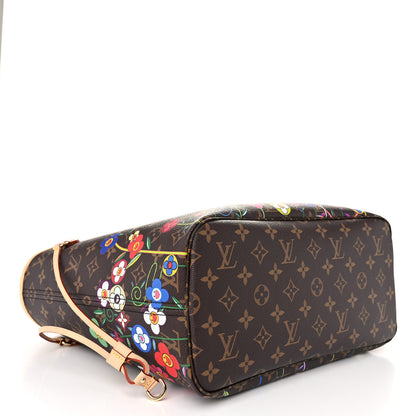 Louis Vuitton LV X TM Monogram Flowers Neverfull MM 4 of 9