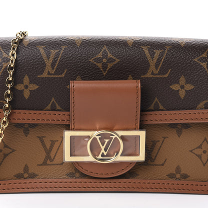 Louis Vuitton Reverse Monogram Dauphine Chain Wallet 9 of 10