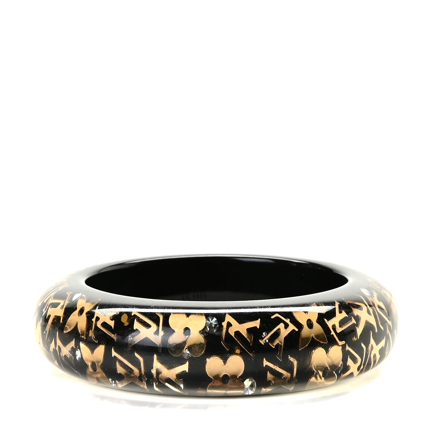 Louis Vuitton Resin Swarovski Medium Inclusion Bracelet GM Black 2 of 3