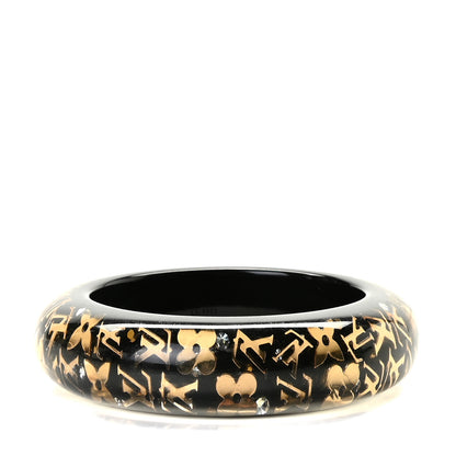 Louis Vuitton Resin Swarovski Medium Inclusion Bracelet GM Black 2 of 3