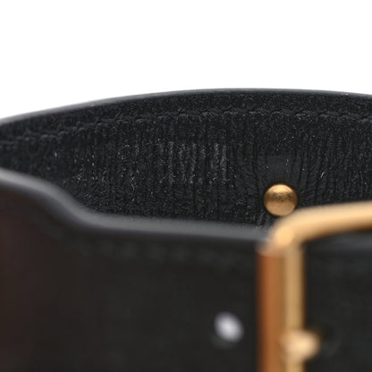 Gucci Calfskin Crystal Studded Bracelet Black Gold Purple 5 of 6