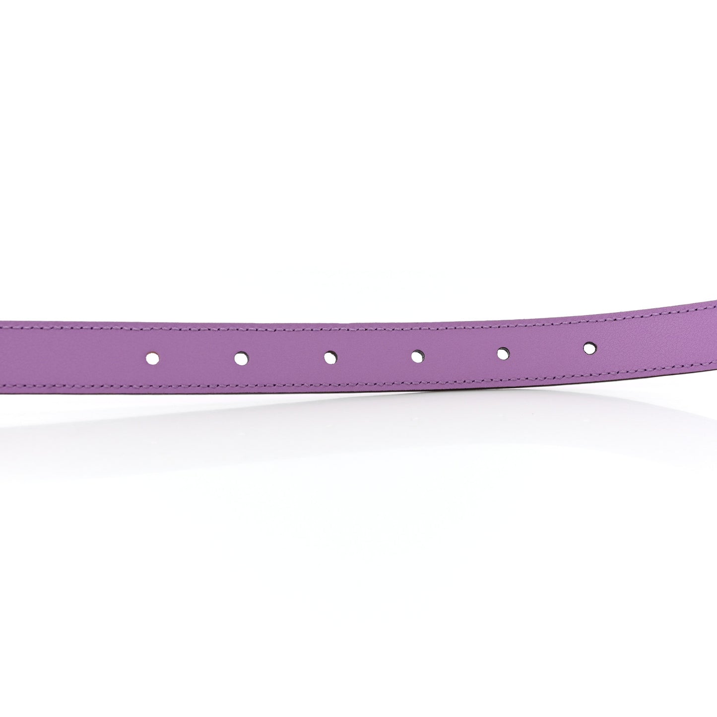 Azalea Calfskin Enamel Monochrome Double G 20mm Belt 75 30 Wisteria Chic