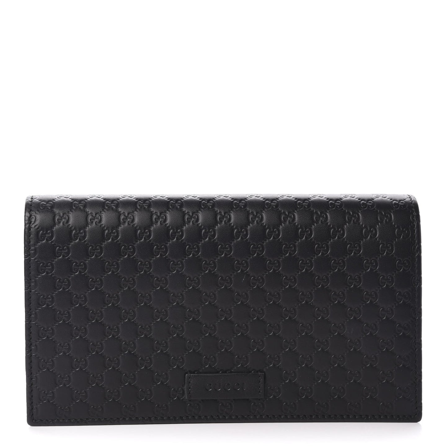 Microguccissima Crossbody Wallet Black