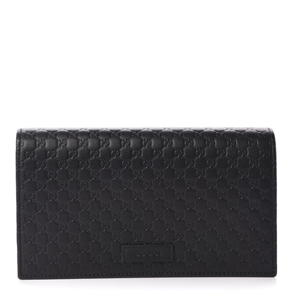 Gucci Microguccissima Crossbody Wallet Black 1 of 9