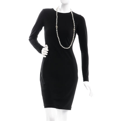 Chanel Pearl CC Long Necklace Gold 2 of 8
