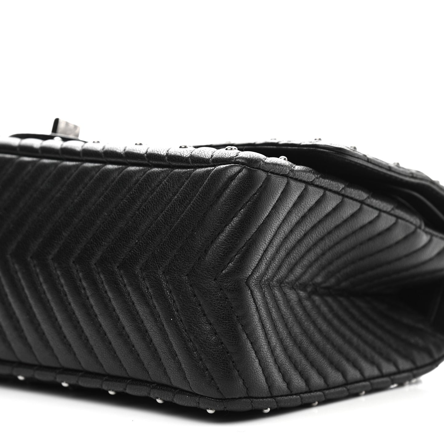 Sheepskin Chevron Quilted Studded 2.55 Reissue 226 Flap Black