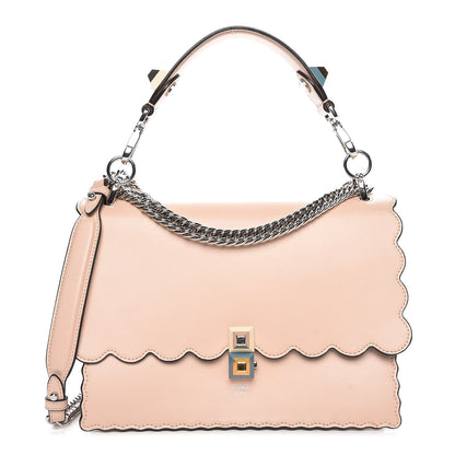 Fendi Vitello Liberty Scalloped Studded Kan I Shoulder Bag Plaster 1 of 7