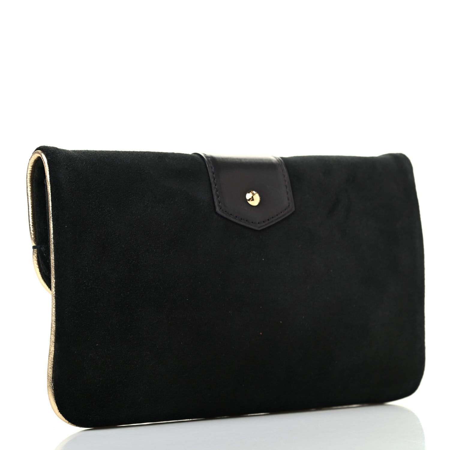 Louis Vuitton Suede SC Slim Clutch Coal 2 of 4
