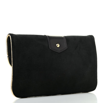 Louis Vuitton Suede SC Slim Clutch Coal 2 of 4