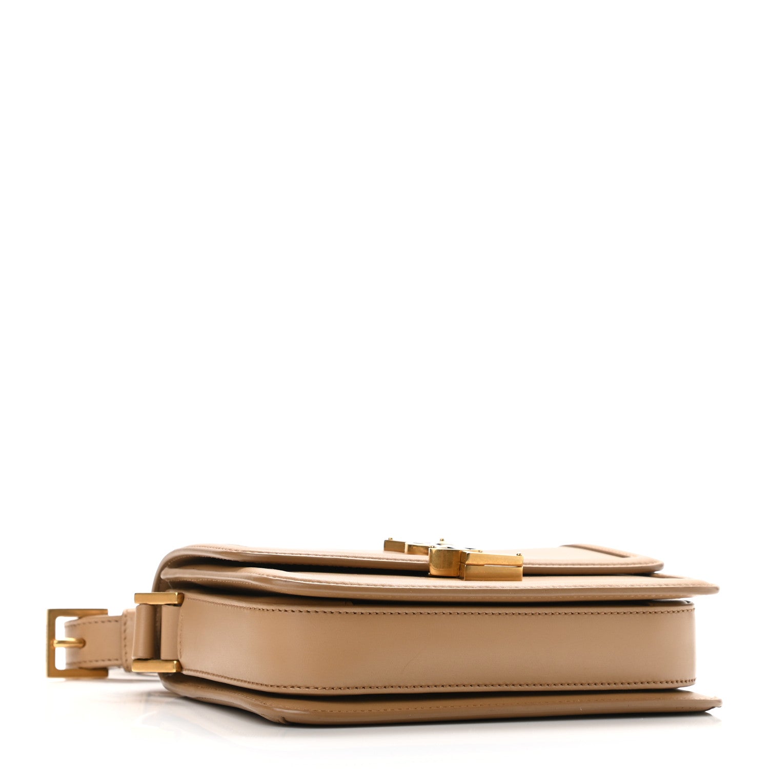 Saint Laurent Smooth Calfskin Small Solferino Satchel Beige 4 of 9