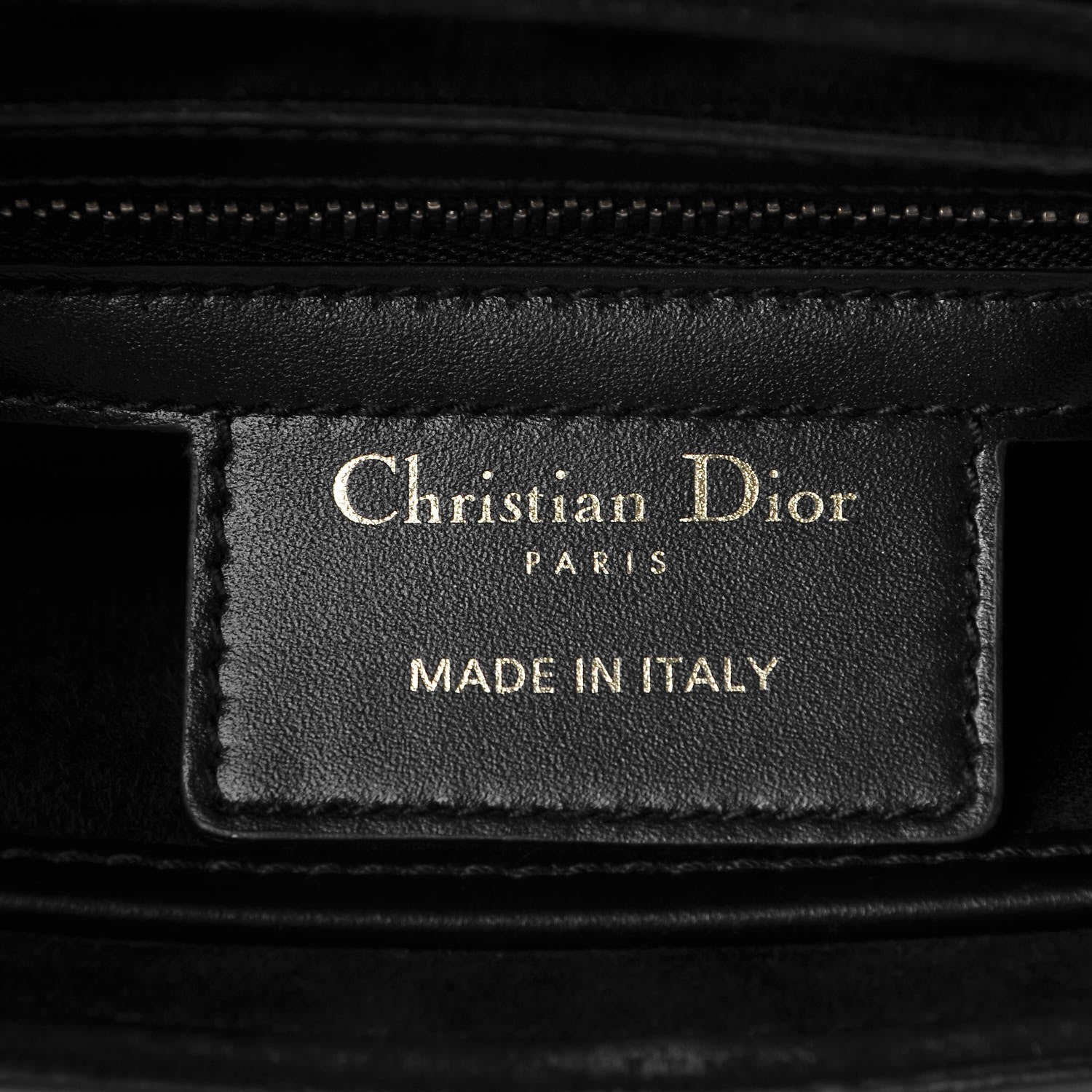 Christian Dior Calfskin Mini D Fence Saddle Bag Black 7 of 7