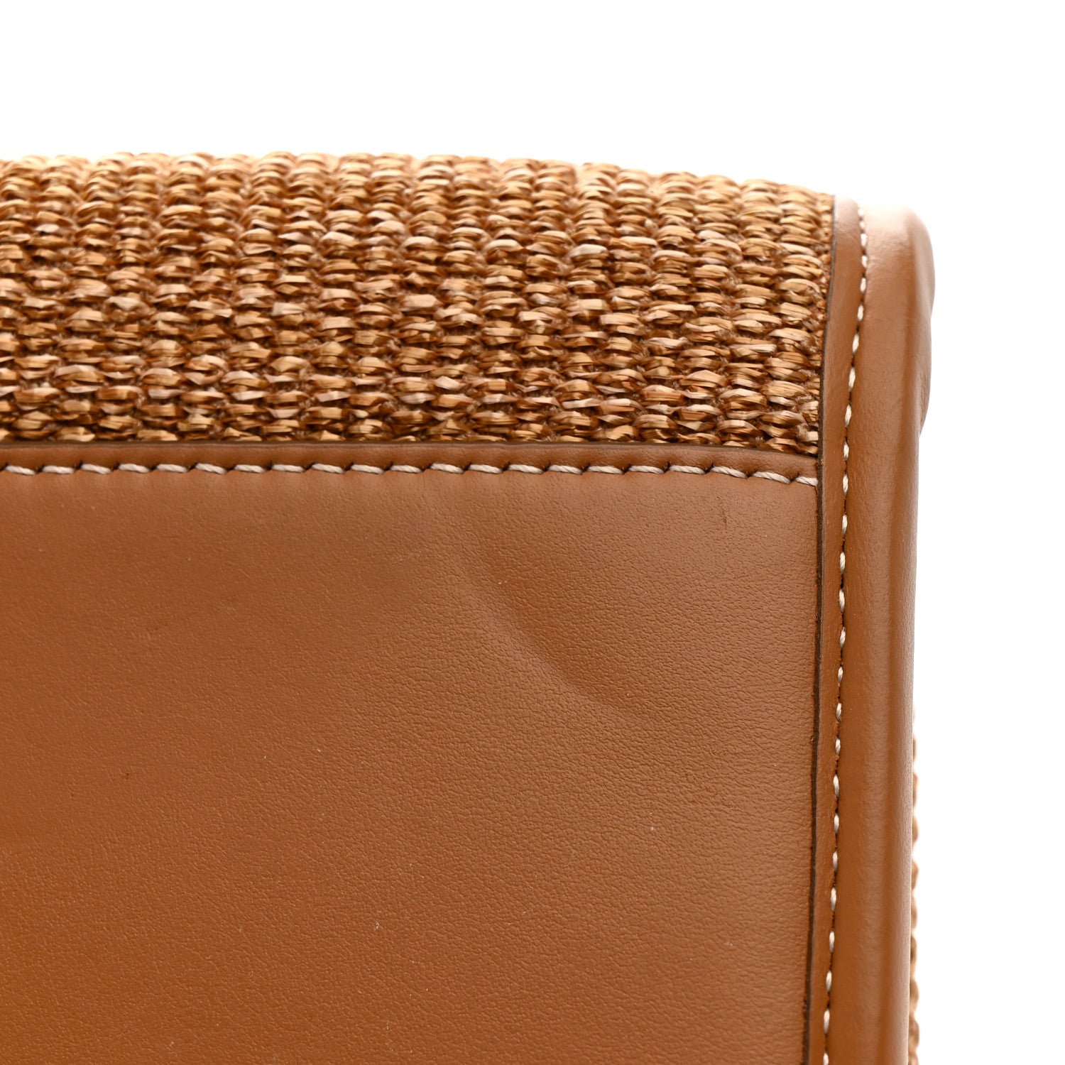 Burberry Raffia Calfskin Medium Freya Tote Natural 10 of 13
