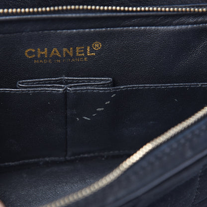 Chanel Velvet Quilted East West Travel Flap Black 6 of 10