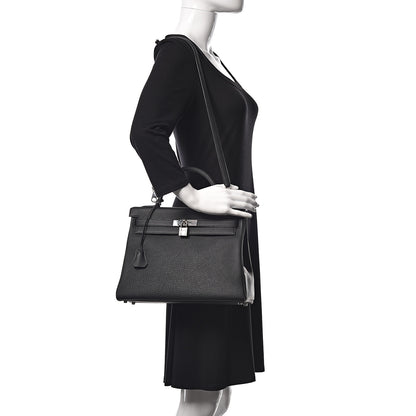 Hermes Togo Kelly Retourne 32 Black 2 of 34