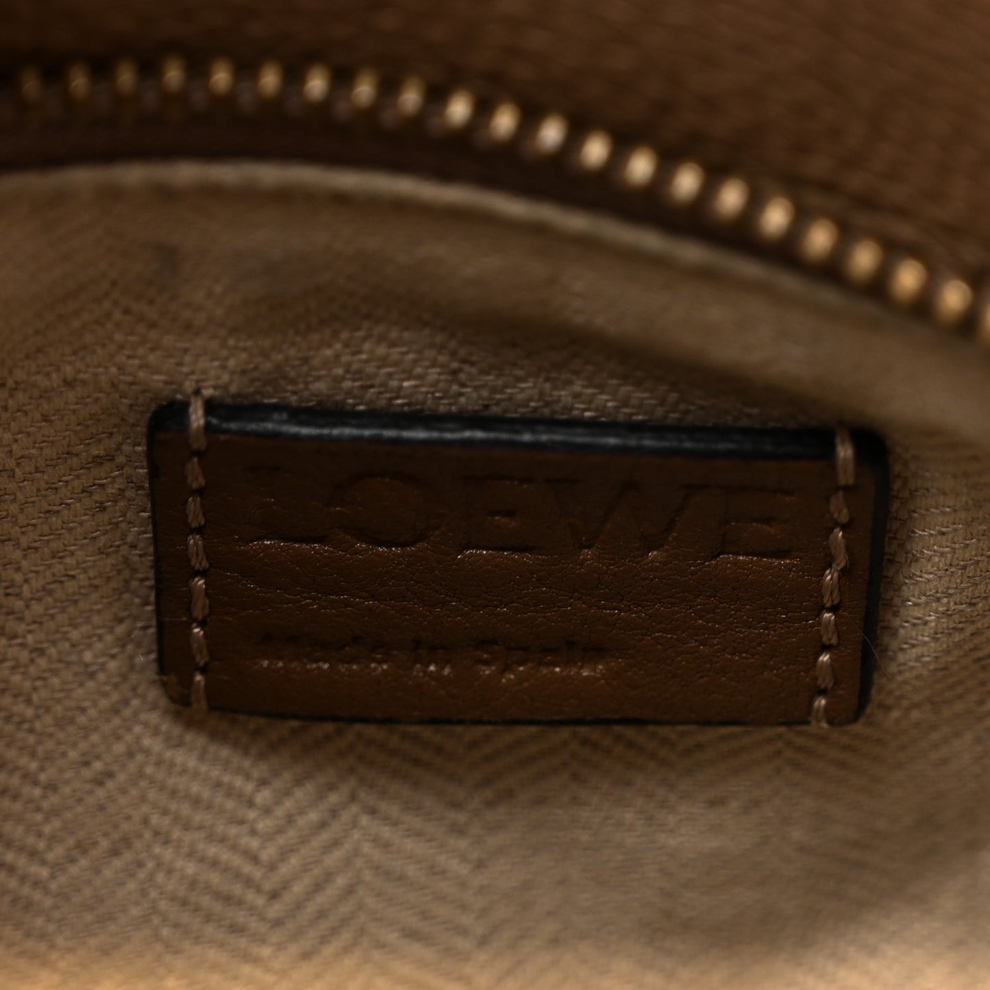 Calfskin Medium Puzzle Bag Sand Mink
