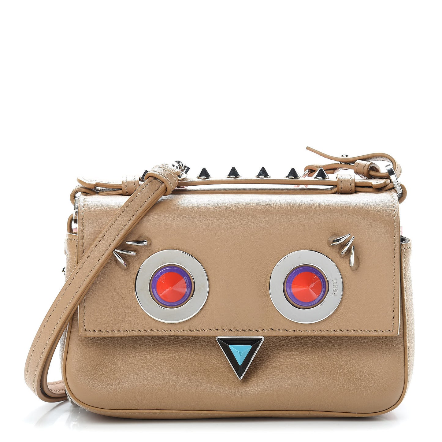 Vitello Dolce Hypnoteyes Micro Double Baguette Cuoio Bubblegum Multicolor