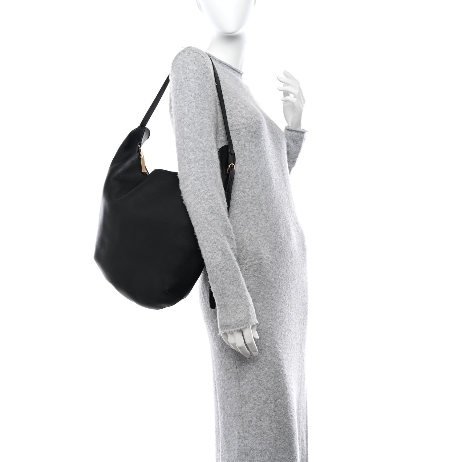 The Row Calfskin N/S Allie Bag Black 2 of 9