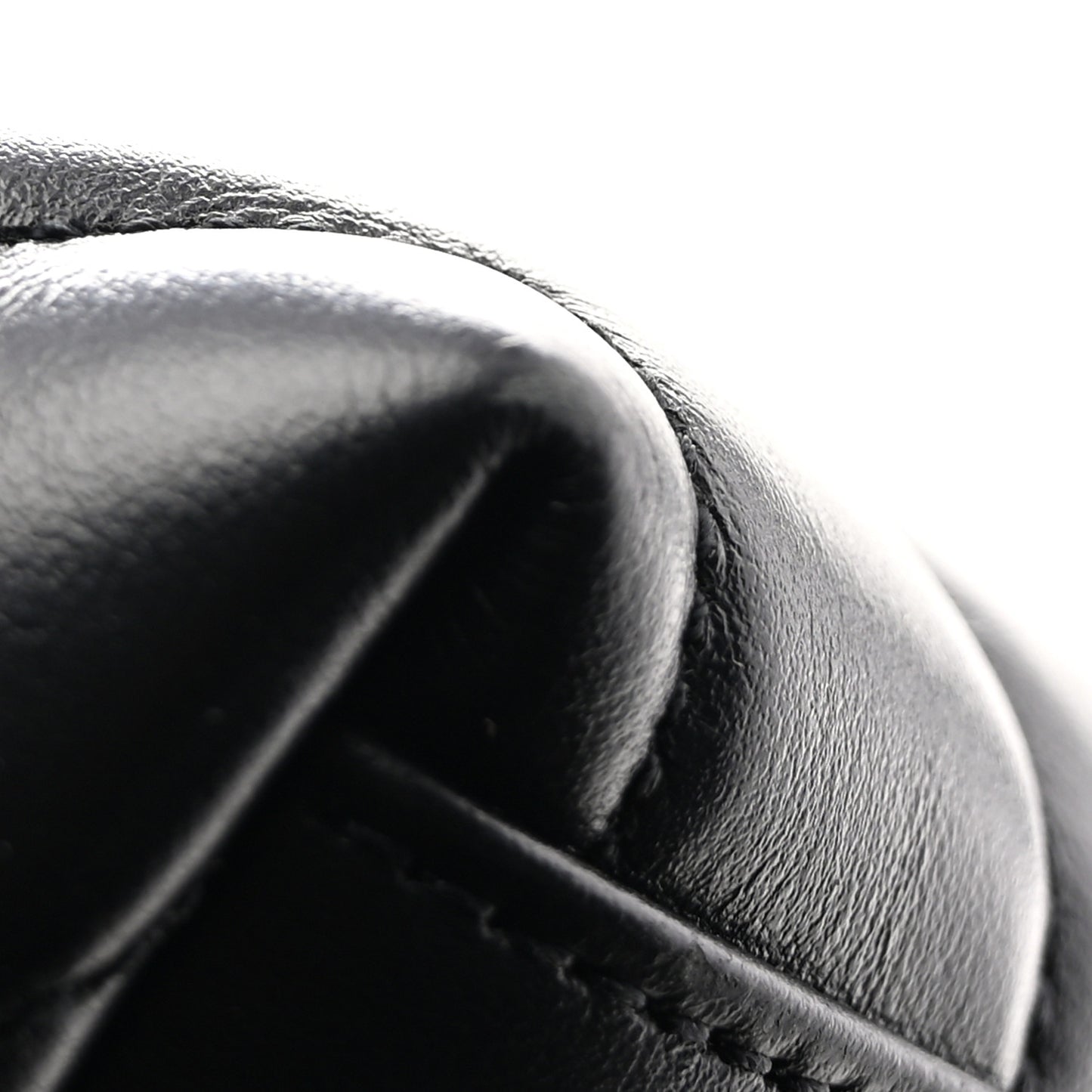 Calfskin Y Quilted Monogram Monochrome Medium Loulou Chain Satchel Black