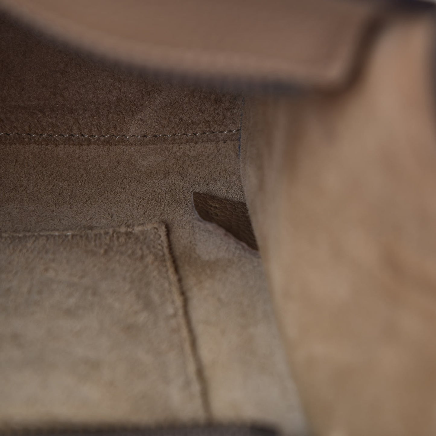 Drummed Calfskin Nano Luggage Dune